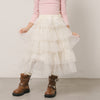 チュールティアードスカート