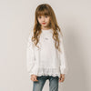 フリルシャツドッキングチュニックトレーナー