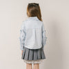 リボンデザインクロップドシャツ
