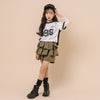 【U.TRACK/ユードットトラック】"感激サラメッシュ"ナンバーロゴストライプTシャツ