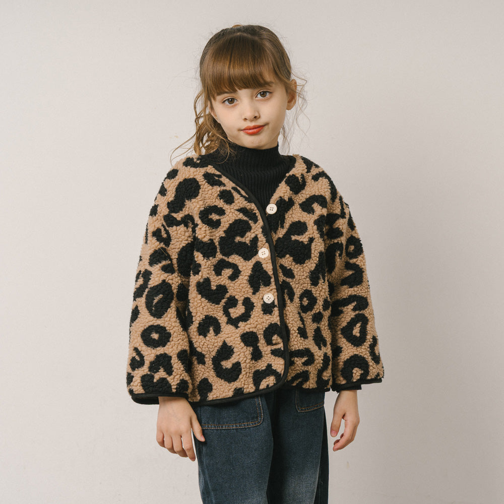 レオパードボアジャケット|子供服・キッズファッション通販 - URBAN CHERRY