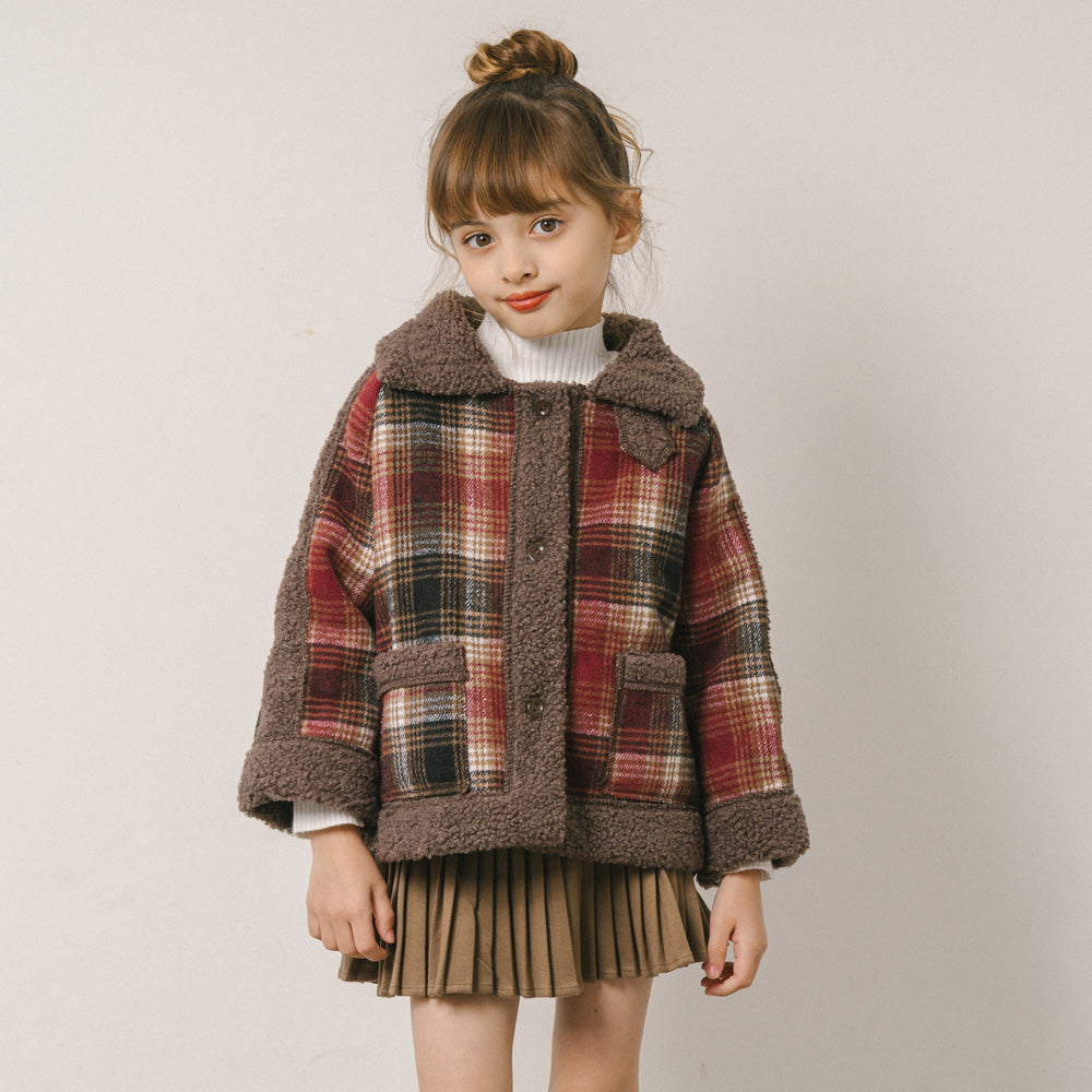 チェックボアコート|子供服・キッズファッション通販 - URBAN CHERRY