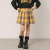 ロゴクロップドトレーナー＋チェックプリーツスカート