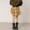 ロゴクロップドトレーナー＋チェックプリーツスカート