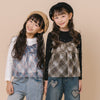 【2点セット】フレンチスリーブトップス＋チェックシアーフリルキャミ