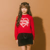【軽量なのに暖かい"かるポカ"素材】ハートラッピングリボンニット