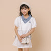 【CHIPIE/シピ】"サラ軽ポロ"チェックシャツドッキングサイドギャザーリボンワンピース