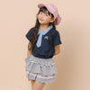 【CHIPIE/シピ】"サラ軽ポロ"チェックネクタイドッキングトップス
