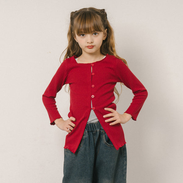 メロウデザインフロントスリットトップス