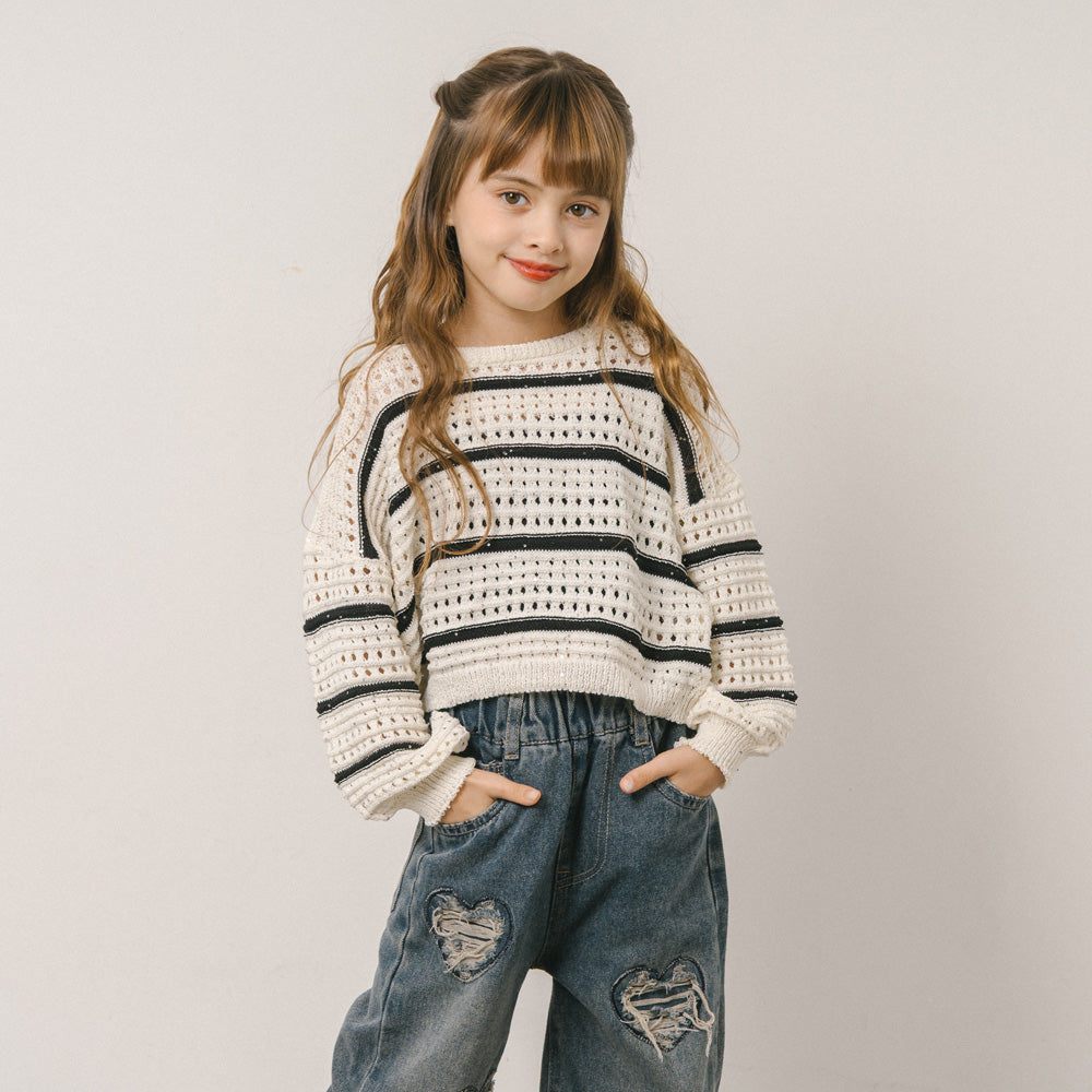 メッシュボーダートップス|子供服・キッズファッション通販 - URBAN CHERRY