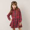 チェックネルシャツワンピース