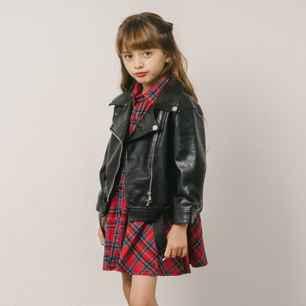 フェイクレザージャケット|子供服・キッズファッション通販