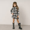 チェックネルシャツワンピース