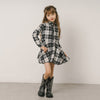 チェックネルシャツワンピース