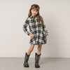 チェックネルシャツワンピース