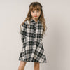 チェックネルシャツワンピース