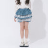 【CHIPIE/シピ】レースツーティアリボンデニムフリルショートパンツ