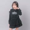 【CHIPIE/シピ】レースリボンカットショルダートップス+ティアードスカート
