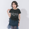 ネックレースデザインリボンプリントTシャツ