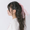 ビッグオーガンジーリボンヘアクリップ