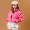 【軽ポカ】ハートロゴサイドラインショート中綿ジャケット