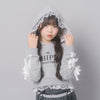 【CHIPIE/シピ】レースリボンラインフーディー