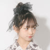 ビッグオーガンジーリボンヘアクリップ