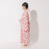 【被るだけ簡単＆アレンジ自在】ニュアンスフラワーワンピ浴衣（桃華）+兵児帯2点セット