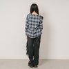 オーバーサイズチェックシャツ