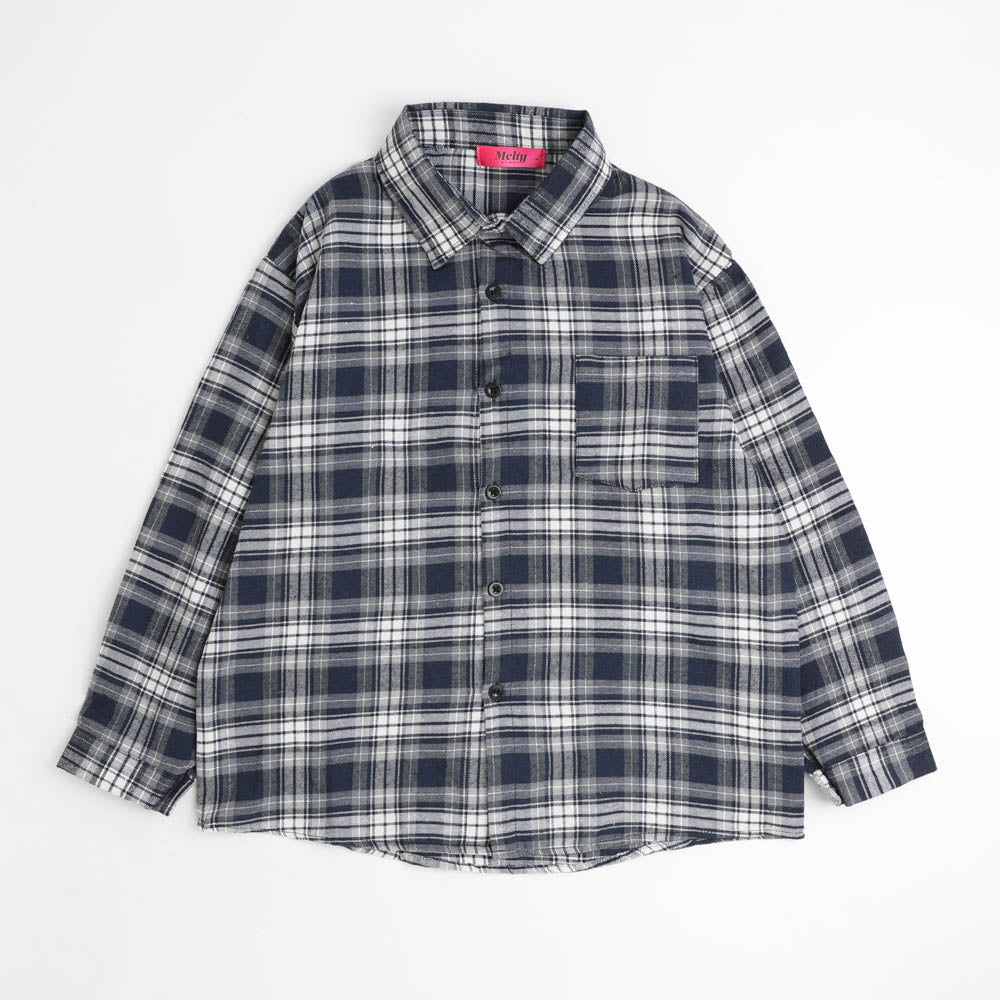 オーバーサイズチェックシャツ