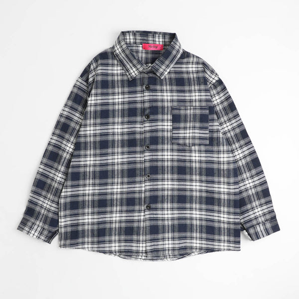 オーバーサイズチェックシャツ