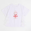 アイスロゴプリントバックフリルデザインTシャツ