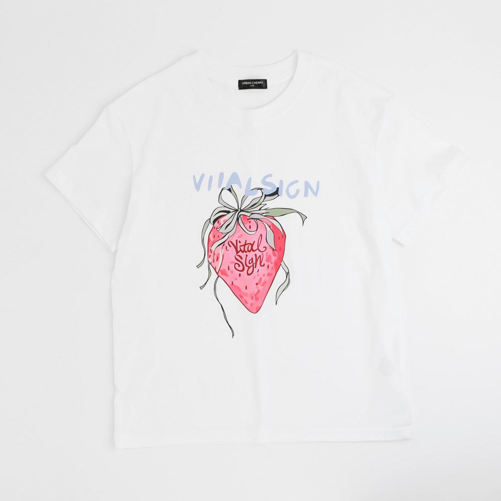 ストロベリープリントオーバーサイズTシャツ