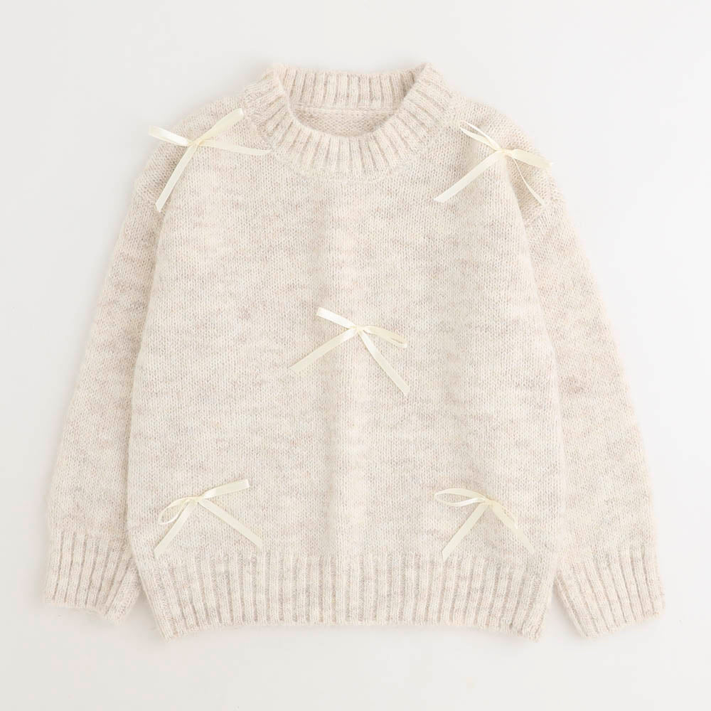 リボンニットプルオーバー