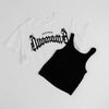 【2点セット】キャミ＋フロントロゴクロップドTシャツ