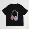ファンシードーナツヘッドホンプリントオーバーサイズTシャツ