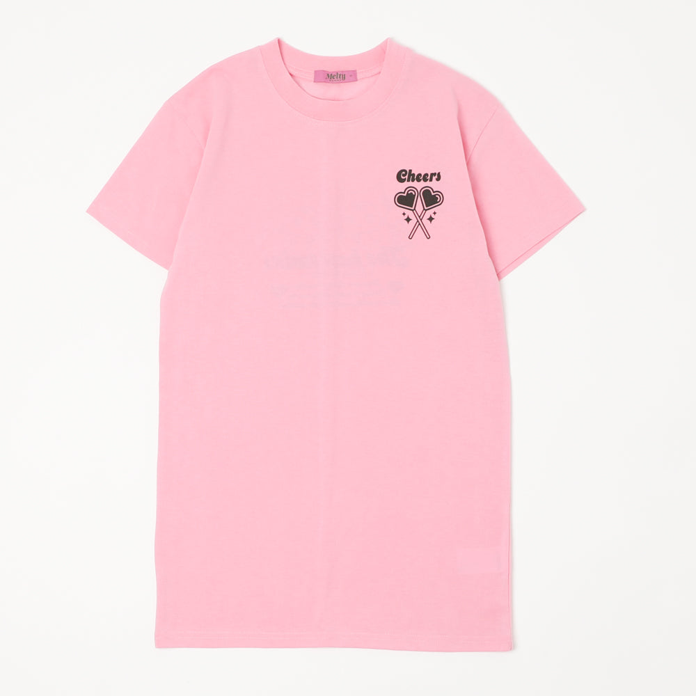 【MELTY BUNNY/メルティバニー】バックロゴプリントTシャツワンピース