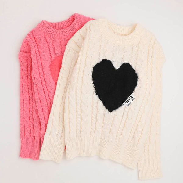 ハートデザインニット