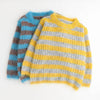 ボーダー配色ニット