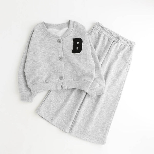 【2点セット】ワンポイントカーディガン＋パンツ