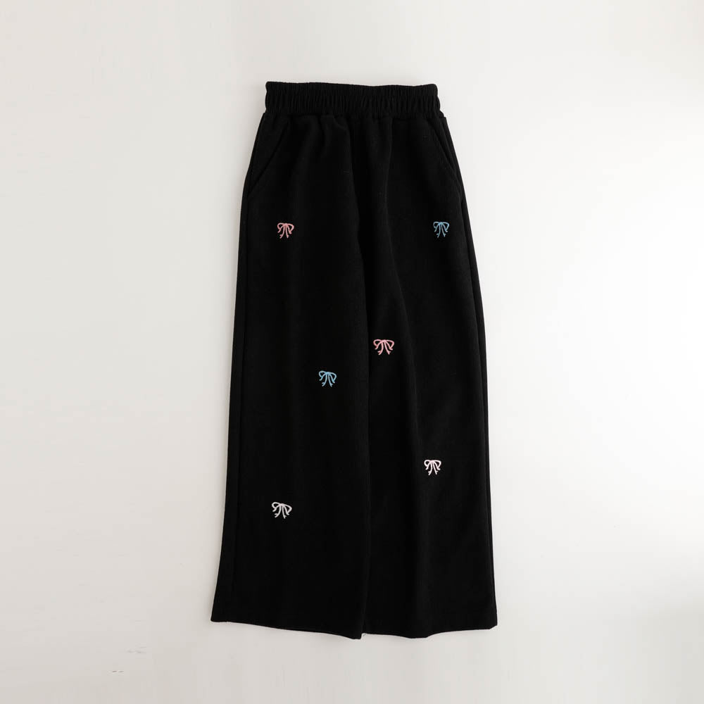 リボン刺繍パンツ