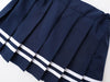【インナーパンツ付き】ラインデザインプリーツスカート