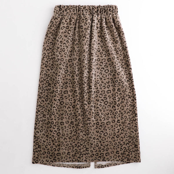 レオパードロングIラインスカート