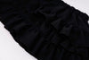 【2点セット】パールリボンフレンチスリーブTシャツ＋ティアードスカート