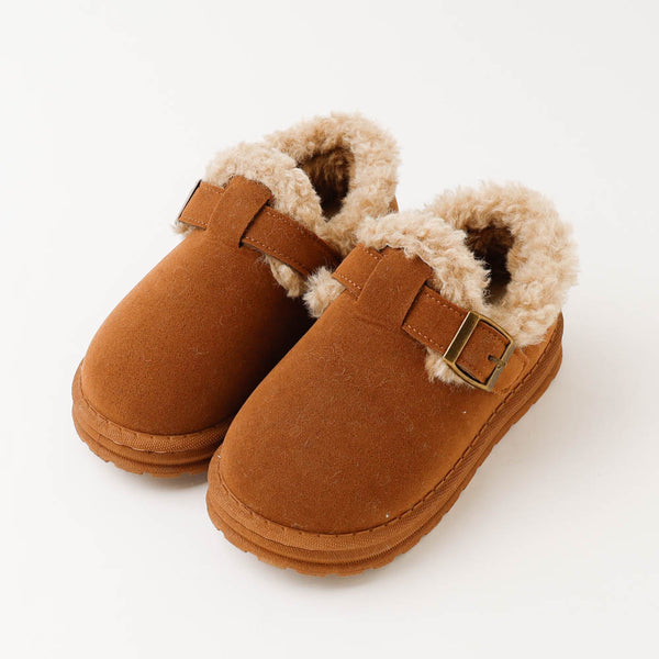 内ボアベルトデザインムートンシューズ