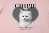 【CHIPIE/シピ】"ときめろT"(綿100%)キャットプリントTシャツ