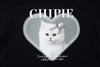 【CHIPIE/シピ】"ときめろT"(綿100%)キャットプリントTシャツ