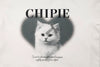 【CHIPIE/シピ】"ときめろT"(綿100%)キャットプリントTシャツ