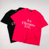 フレンチテキストロゴデザインTシャツ