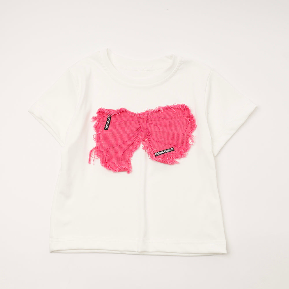 フリンジリボンデザインミニTシャツ